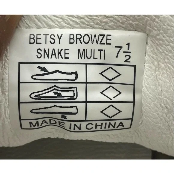 Vintage Havana Betsy Browze Snakeskin Women’s size 7.5 (W) - Picture 9 of 10